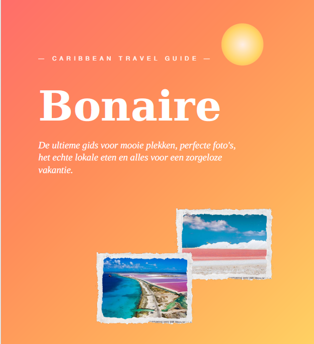 Cover van de e-book Bonaire Caribbean Travel Guide van Papiamentsstudio